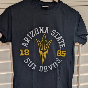 Black ASU Arizona State University MV Sport Shirt Size Small